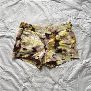 J. Crew High Waist Women's Shorts - Yellow and Brown